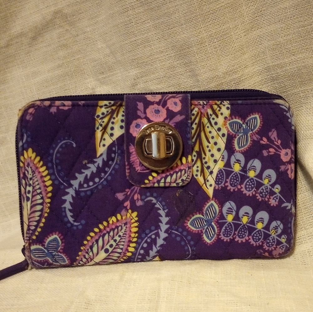 Vera Bradley Purple Quilted Wallet